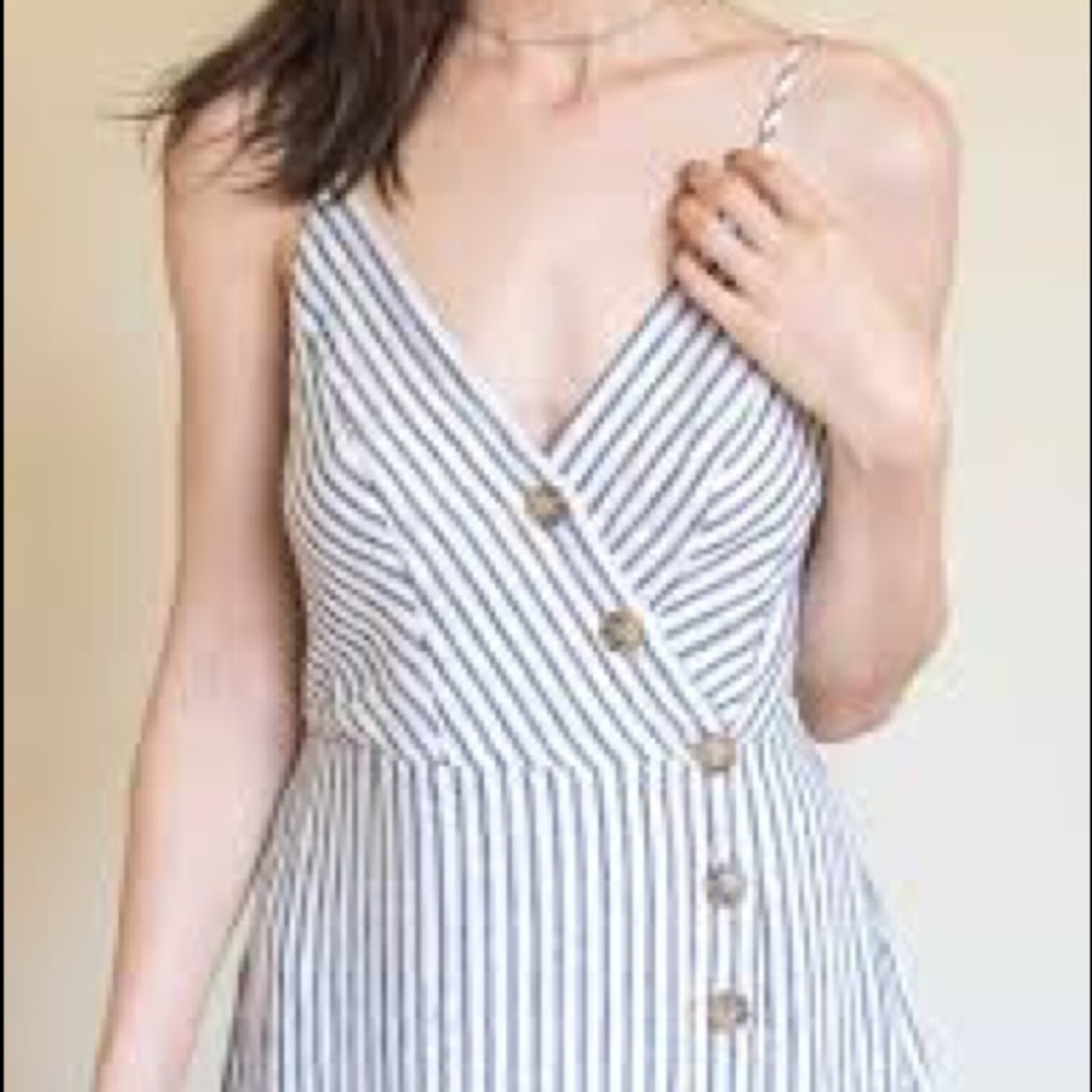Urban outfitters striped wrap midi dress - Picture 2 of 2